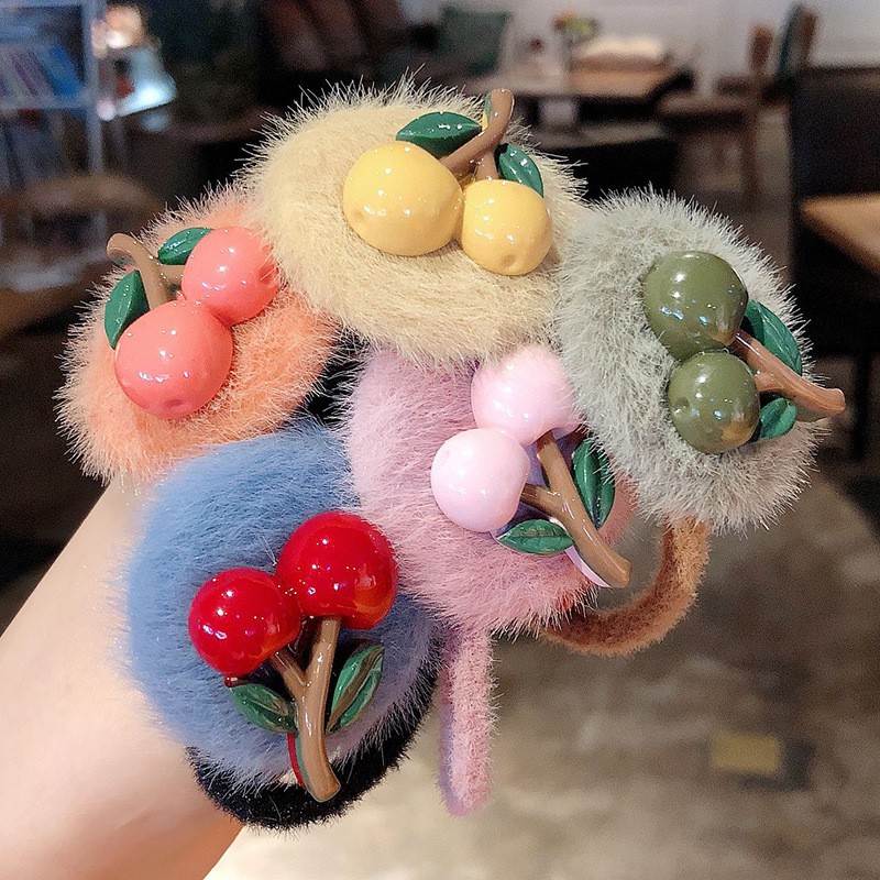 Cột tóc hình quả Cherry độc đáo, cute