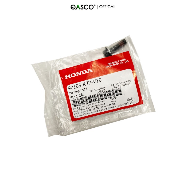 Bu lông HONDA 6×18 dùng chung nhiều xe  QA(90105K77V10) _( 400)