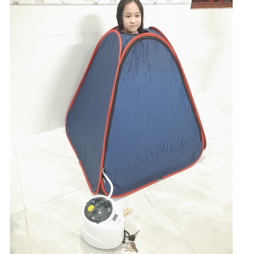 Set nồi xông tạo hơi cao cấp HERO  + Lều xông tam giác chui đầu vải xuất khẩu cực dày,BH 6 tháng, tặng kèm ổ 3 chấu.