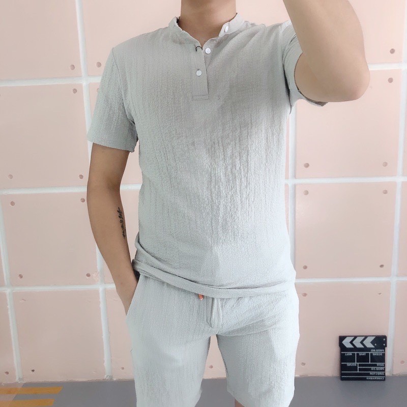 Bộ Đũi Cộ Trụ, Bộ Quần Áo Cộc Tay Nam Chất Liệu Đũi Mềm Nhẹ Thoáng Mát - Đũi 04 - Shopmens | BigBuy360 - bigbuy360.vn