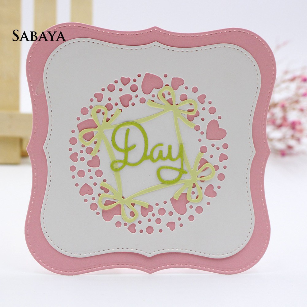 Khuôn cắt giấy thép carbon tạo khung viền tròn cho trang trí scrapbook