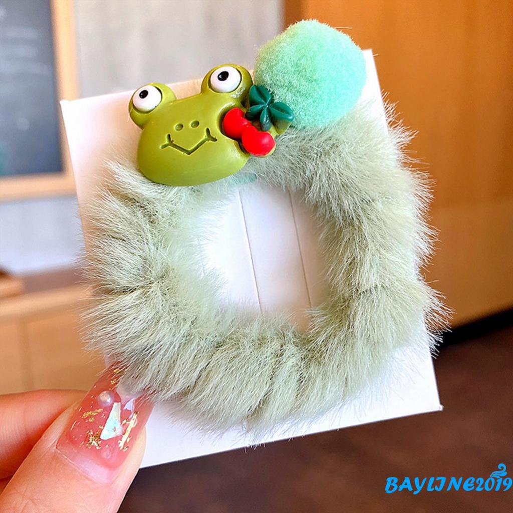 Dây buộc tóc co giãn họa tiết hoạt hình dễ thương cho bé gái