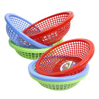 Combo 6 Rổ nhựa tròn 27cm Chấn Thuận Thành đựng đồ đạc, đựng thực phẩm rau củ đa năng tiện lợi RC2720-6 (nhiều màu)