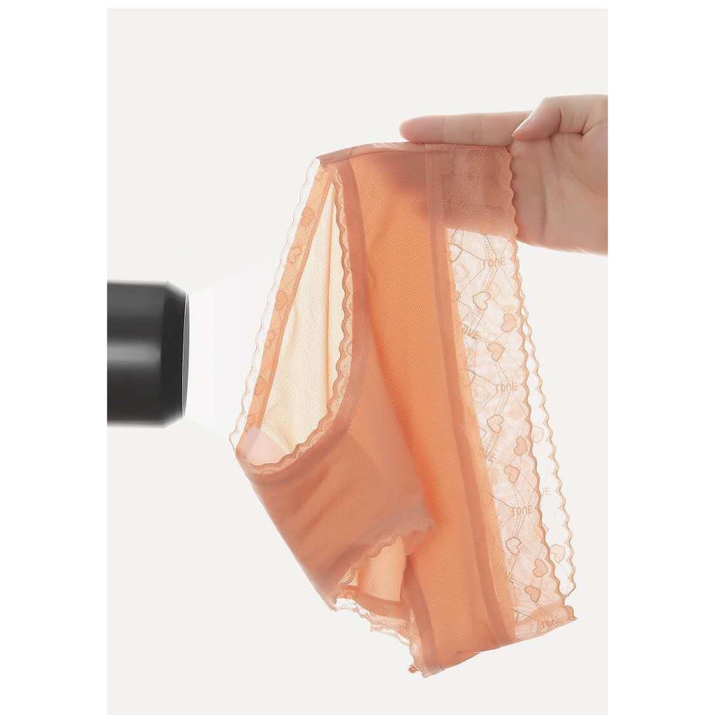 (Chọn màu) Quần lót su pha ren hình trái tim ngọt ngào MS1013