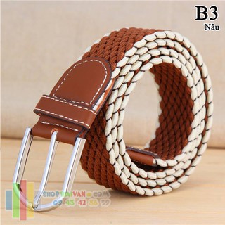 Thắt lưng vải dù co giãn mã B - 12 màu lựa chọn