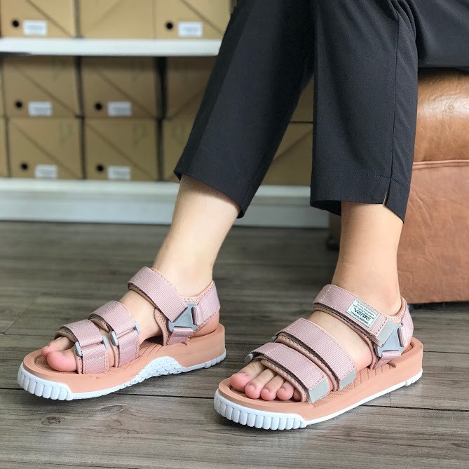 Sandal Vento 3 quai dán chính hãng SD-9801 đế bằng - Dép quai sau nam nữ thời trang đi học, đi làm