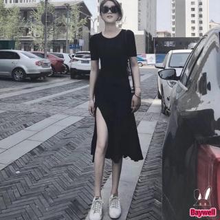 Đầm Nữ Tay Ngắn Kiểu Dáng Vintage Thời Trang Quyến Rũ