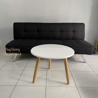 Bộ Bàn Ghế Salon Giường Nằm - Sofa Bed Cao Cấp Màu Đen Huyền Bíq