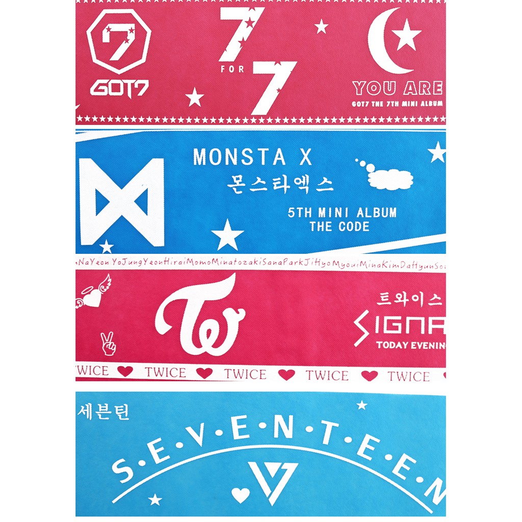 Banner TWICE TFBOYS BIGBANG SEVENTEEN