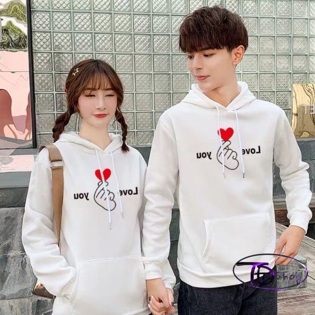 Áo hoodie đôi ⚜️ Tự Thiết Kế ⚜️ Đồ Đôi Hoodie vải nỉ bông mẫu HOT 2021 | WebRaoVat - webraovat.net.vn