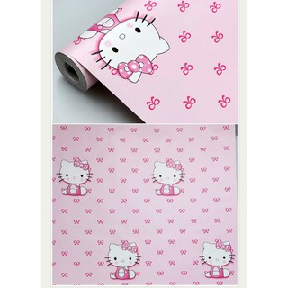 Decal giấy dán tường kitty thiên thần 45cm ( 1m )