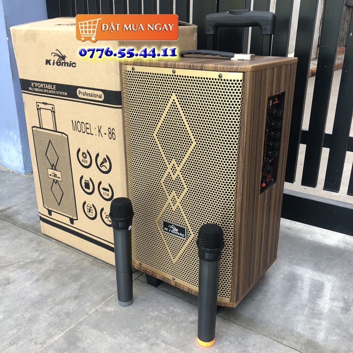 LOA KÉO DI ĐỘNG, LOA HÁT KARAOKE BLUETOOTH, LOA K86, LOA BLUETOOTH GIÁ RẺ, ÂM THANH CỰC HAY