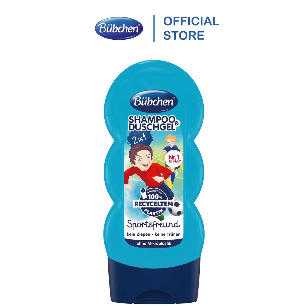 Sữa tắm gội toàn thân cho bé 2in1 Bubchen Sportsfreund 230ml