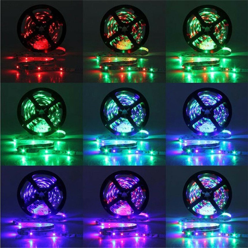 Dây Đèn Led 600 Bóng 10m 3528 Smd Rgb Linh Hoạt Điều Khiển Từ Xa