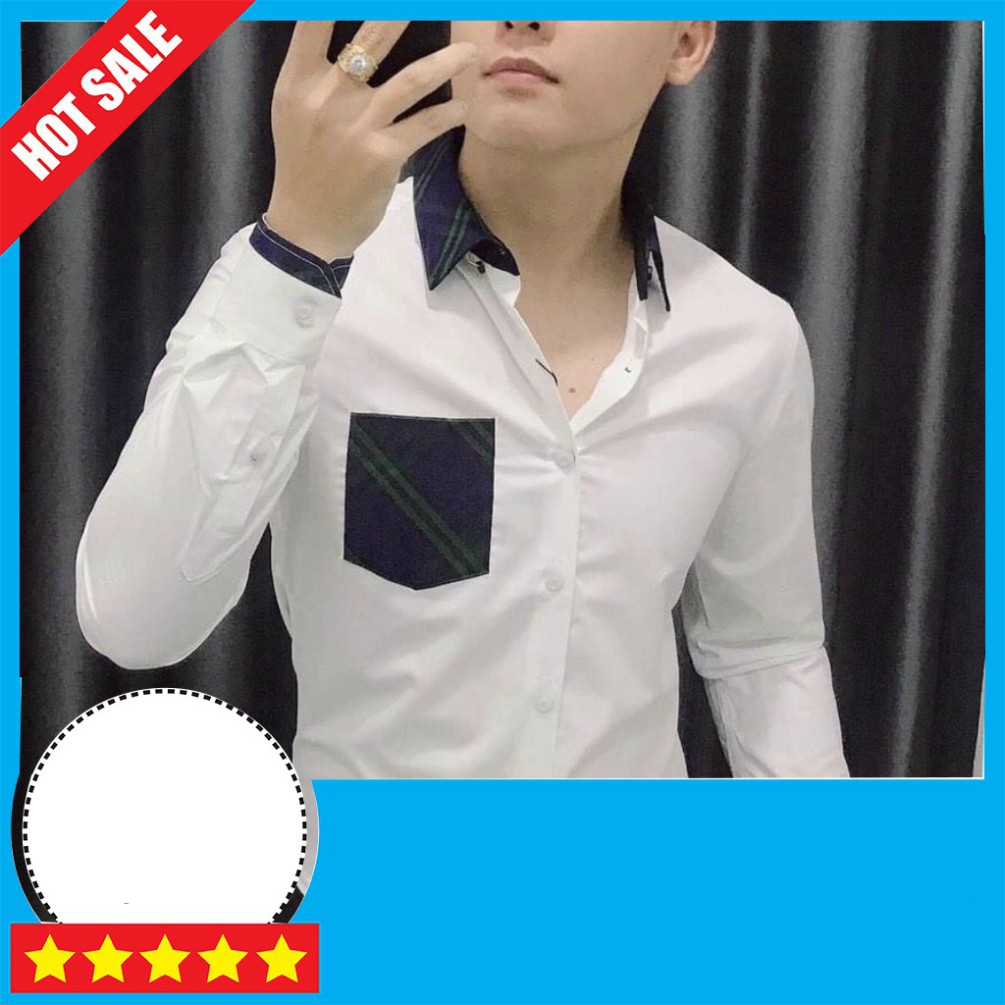 [THAOGREEN GIẢM 20K ĐƠN 150K] ÁO SƠ MI IN THÊU PHỐI CARO