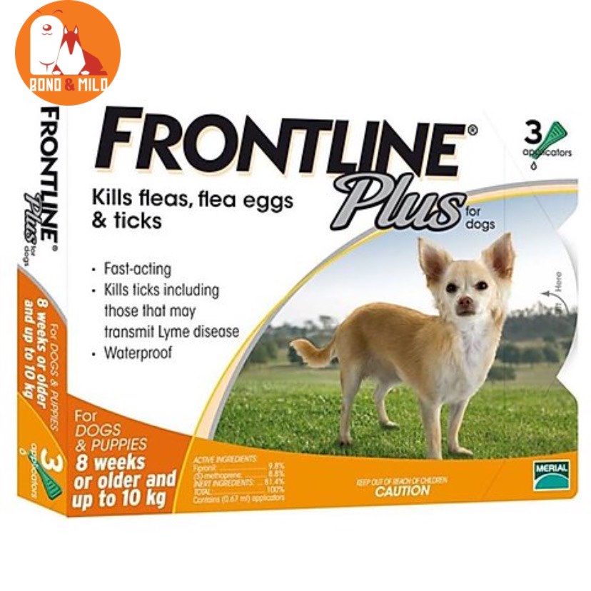 DUNG DỊCH NHỎ GÁY TRỊ VE RẬN CHO CHÓ MÈO FRONTLINE PLUS FRANCE - BONDMILO SHOP