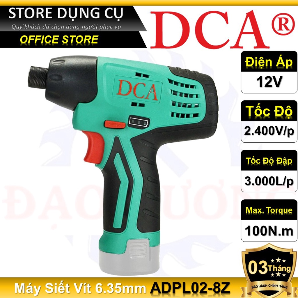 12V Thân Máy Siết Vít Dùng Pin DCA ADPL02-8Z
