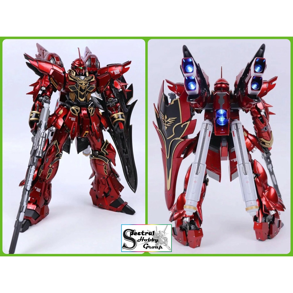 Mô hình Gundam MB Metal Build 1/100 Sinanju có led MS-10S Mettallic / Matt color