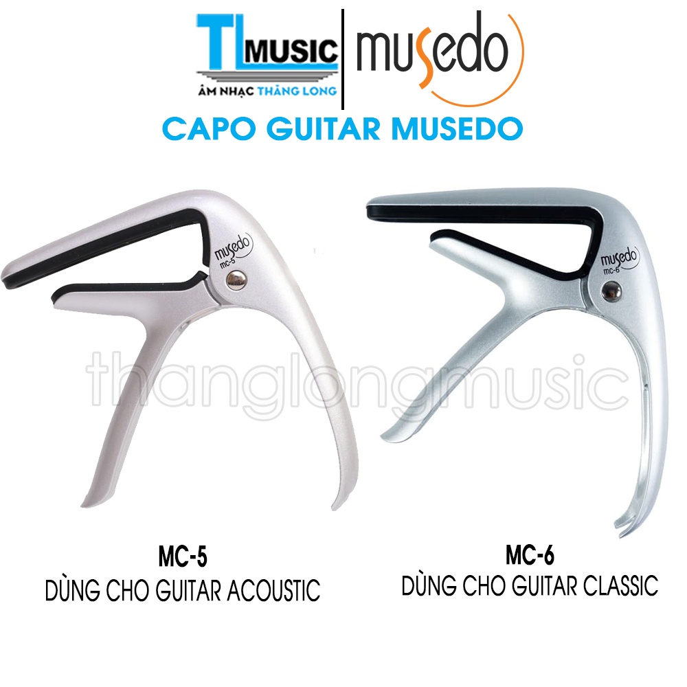 Capo guitar cao cấp Musedo MC5 và MC6