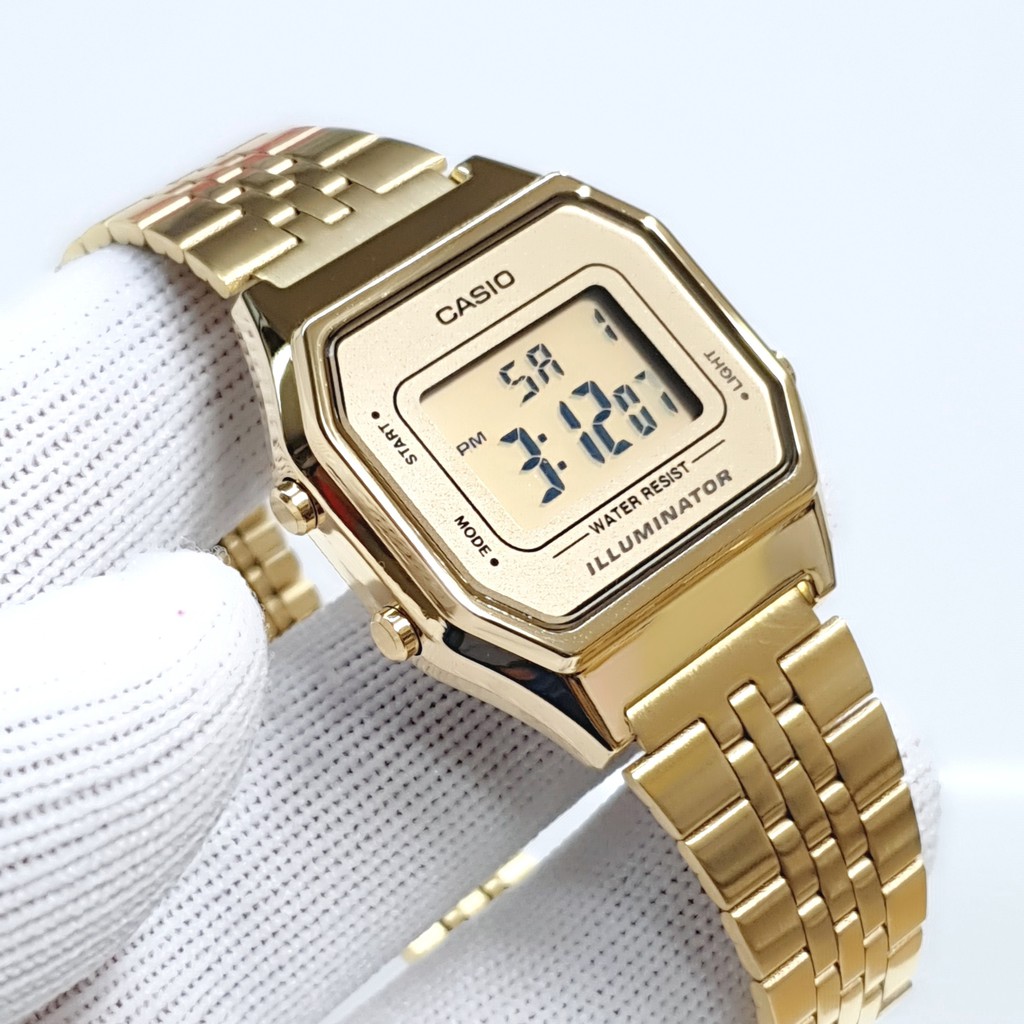 Đồng hồ nữ dây thép Casio chính hãng Anh Khuê LA680WGA-9DF (29)
