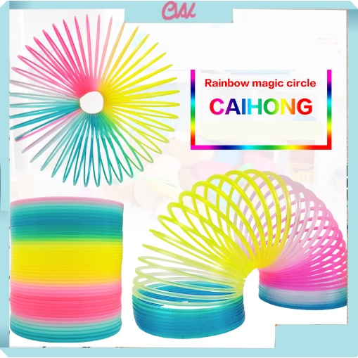 Đồ Chơi Lò Xo Nảy Cầu Vồng ma thuật.