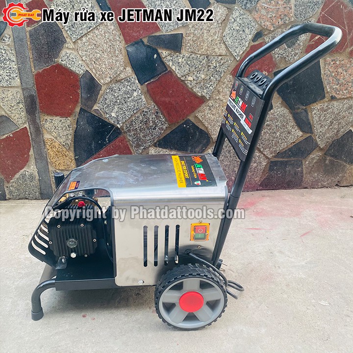 Máy rửa xe công nghiệp JETMAN JM-22,công suất 2200W-Đầy đủ phụ kiện- Bảo hành 12 tháng