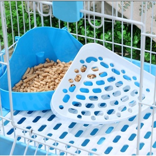Khay Vệ Sinh Tam Giác Size Nhỏ Cho Thỏ - Bọ - Thú Nhỏ