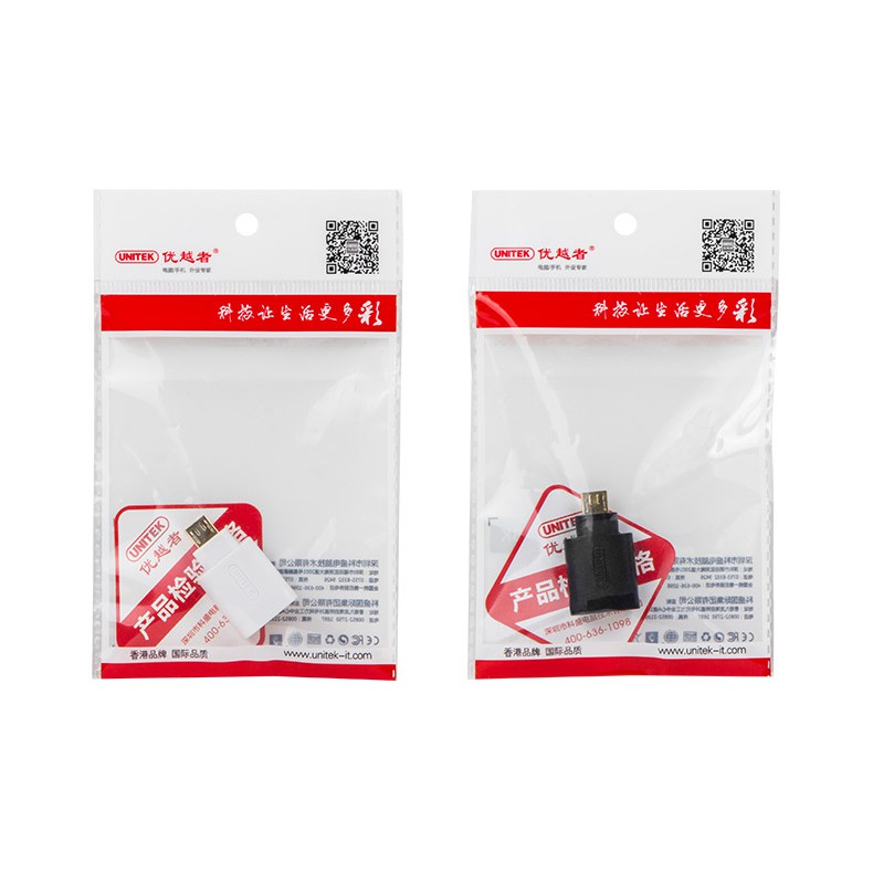 Đầu đổi USB OTG micro USB 2.0 cho điện thoại, máy tính bảng có hỗ trợ OTG UNITEK YA 015