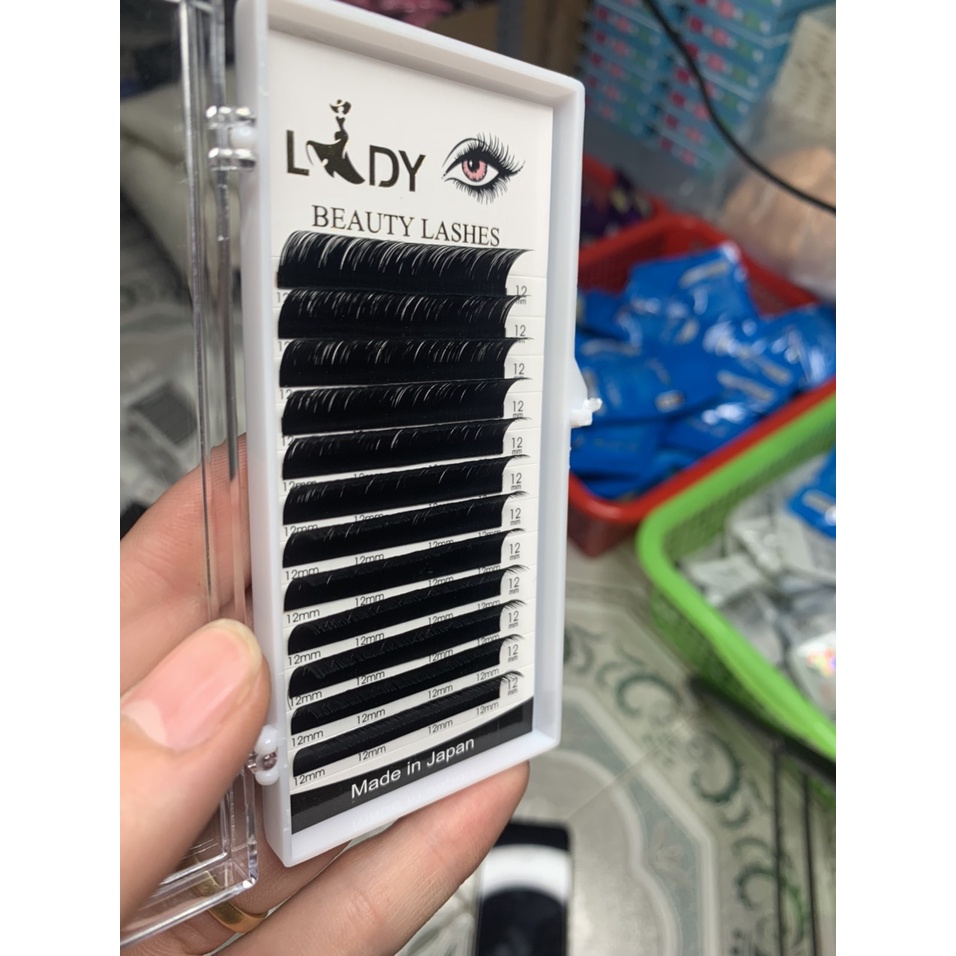 Mi khay Lady độ cong C CC D, chất mi silk Hàn, mềm dễ bắt keo, dùng để nối mi volume, classic Chuyên Mi Nail