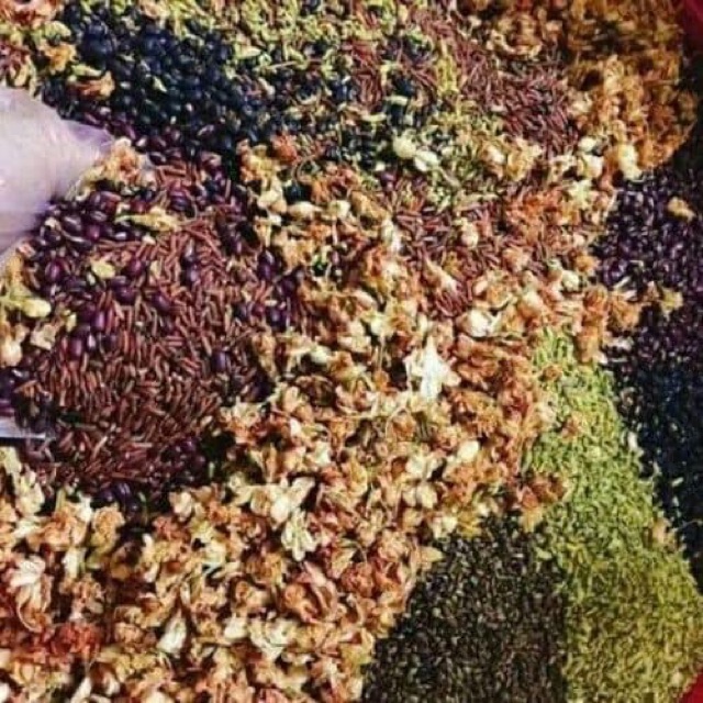 1Kg trà gạo lứt hoa nhài đậu đen món quà từ thiên nhiên