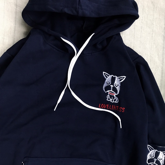 Áo khoác nỉ hoodie thời trang nữ thêu hình cún cute (nhiều màu) | BigBuy360 - bigbuy360.vn