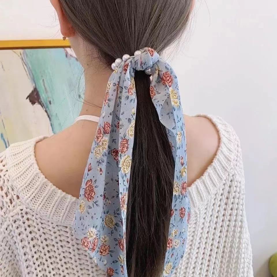 Dây Cột Tóc Ruy Băng Đính Nơ Thời Trang
