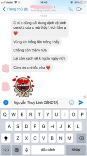 Dung dịch vệ sinh phụ nữ Cénota