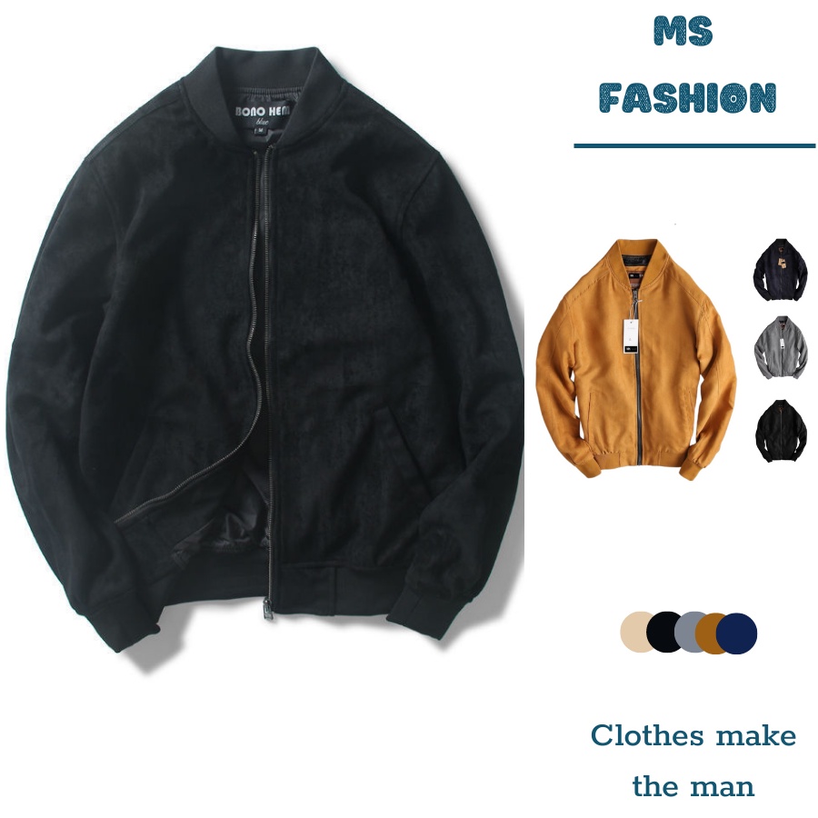 Áo khoác nam thời trang nam MENSWEAR, áo bomber nam form rộng với phong cách hàn quốc.