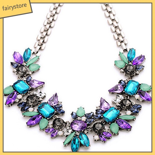 Dây Chuyền Hợp Kim Hình Hoa Đính Đá Xinh Xắn