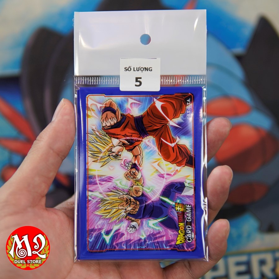 05 cái bọc bài lẻ Standard size Dragon Ball Super Vegeta vs Goku - 66 x 91 mm - dùng bọc lớp thứ 2 cho thẻ bài của bạn