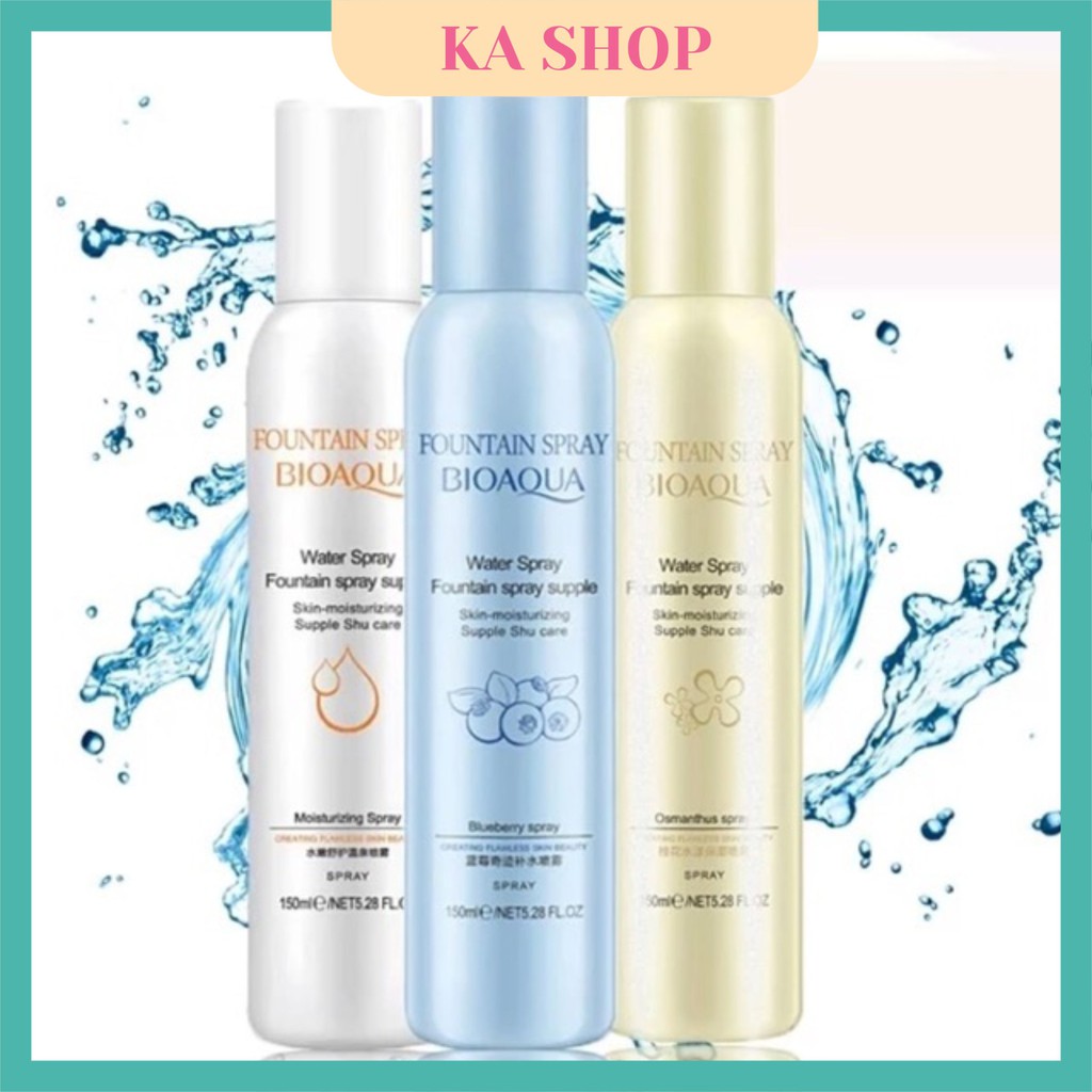 Xịt Khoáng 🧡 FREESHIP🧡 Xịt Khoáng Dưỡng Ẩm Bioaqua Hàng Nội Địa Trung Kiểm Soát Dầu 150ml