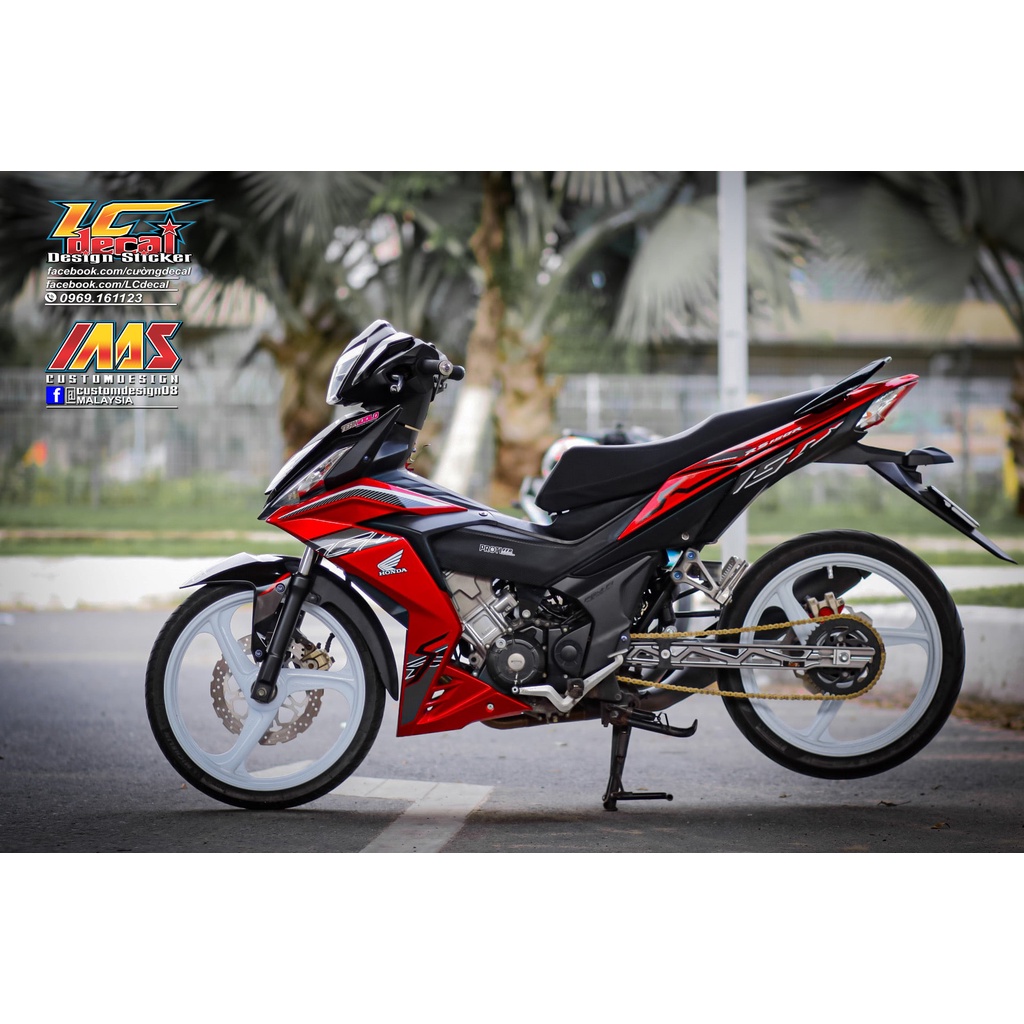 [Ảnh thật] Tem Decal Rời Dán Xe Winner 150 V1 Mẫu RS150R 2019 Đỏ Đen Cực Chất, Hàng 3 Lớp Chất Lượng Cao Không Bay Màu