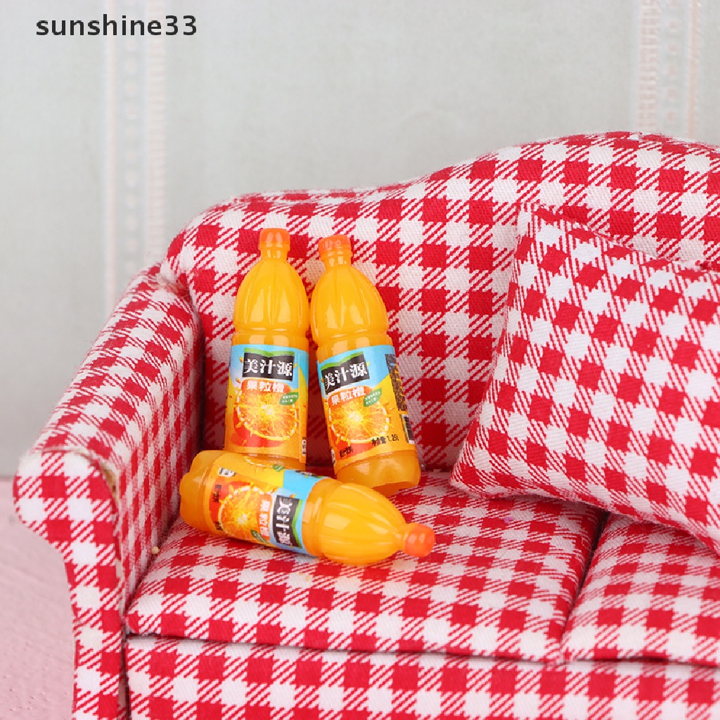 SU 5pcs 1:12 Dollhouse Miniature Fruit Drinks Model Kitchen Food Accessories Toys n