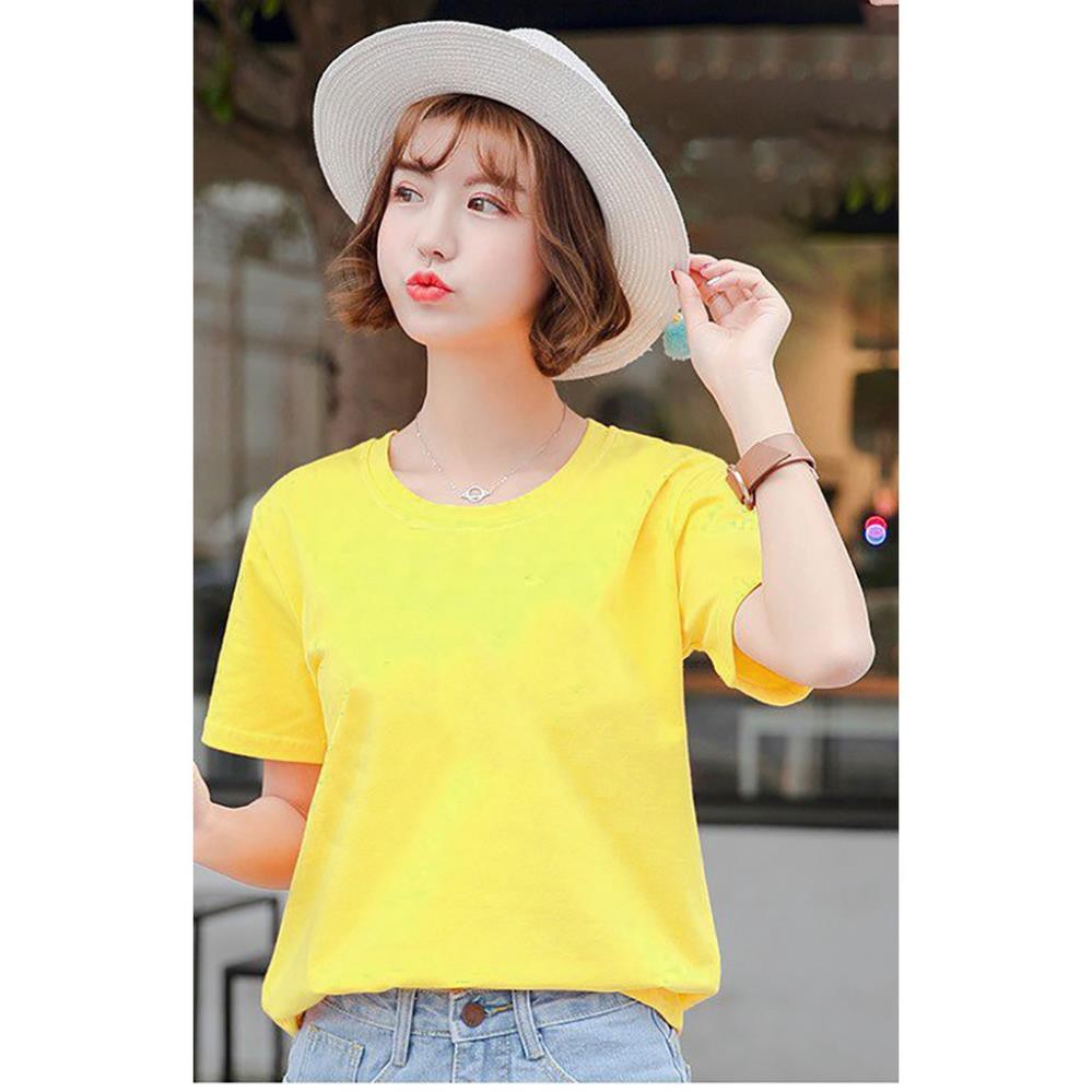 Sỉ Áo Thun trơn form rộng nam nữ đều mặc được Size S-M-L ་