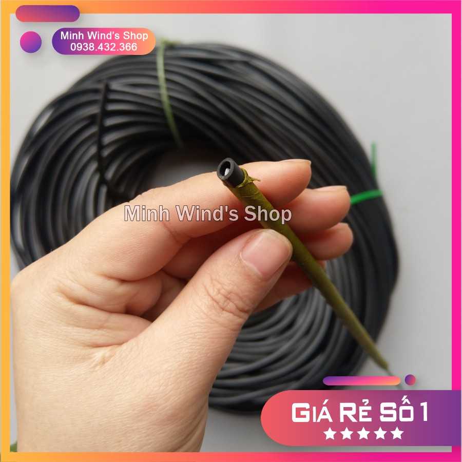 1 Cuộn Ống Nhựa Dẻo Làm Ống Dẫn Nước, Dây Ôxi, Thân Hoa...  Đường Kính Trong 3mm, Ngoài 5mm
