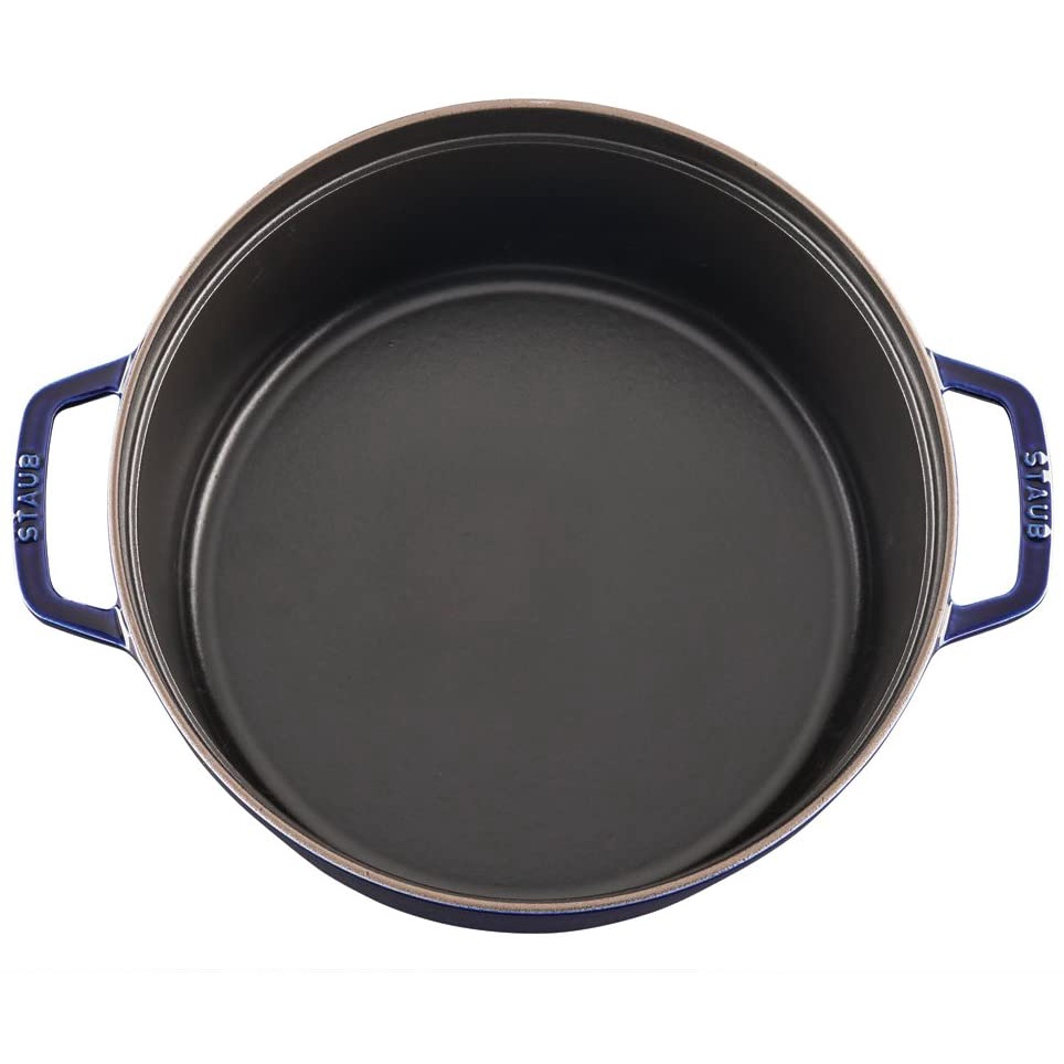 NỒI CHẢO GANG STAUB 2 TRONG 1, 30CM, MÀU XANH ĐẬM
