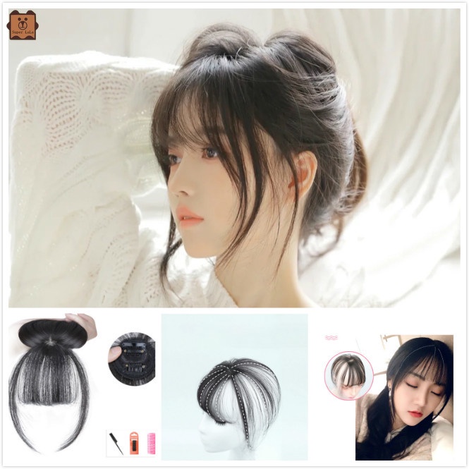 (Hàng Mới Về) Bộ Tóc Giả Tự Nhiên Phong Cách Công Chúa Pháp