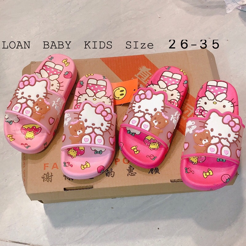 DÉP LÊ HELLO KITTY BÉ GÁI SIÊU MỀM ÊM SIZE 21-35