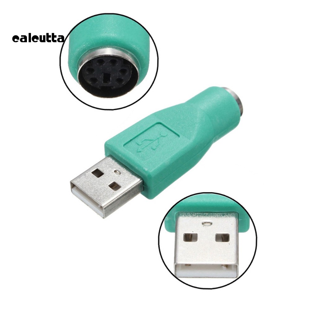 ✡COD✡Computer Mouse Keyboard Female to USB Male Adapter Converter Connector for PS2