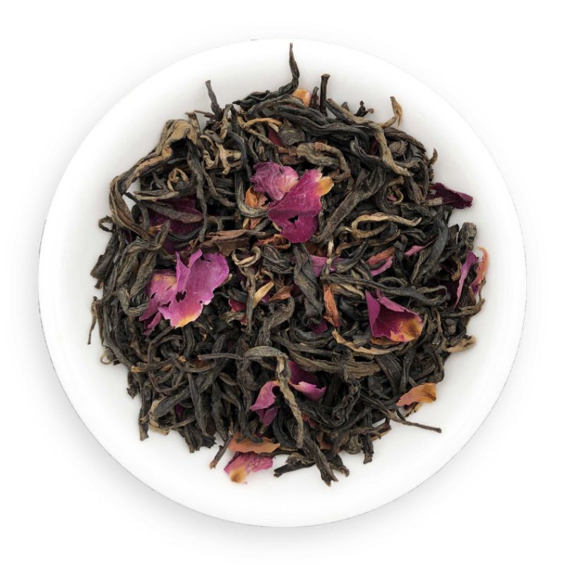 trà đen ủ cách hoa hồng thơm đậm vị trà thảo mộc sỉ 100 gram