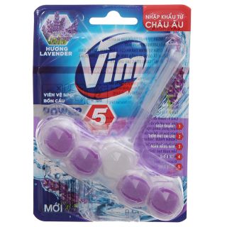 Viên Vệ Sinh Bồn Cầu Vim Power 5 - Hoa Oải Hương 55g