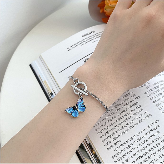 Lắc tay ulzzang bướm xanh 🦋 siêu hot Hàn Quốc LT017 Xưởng Của Vi