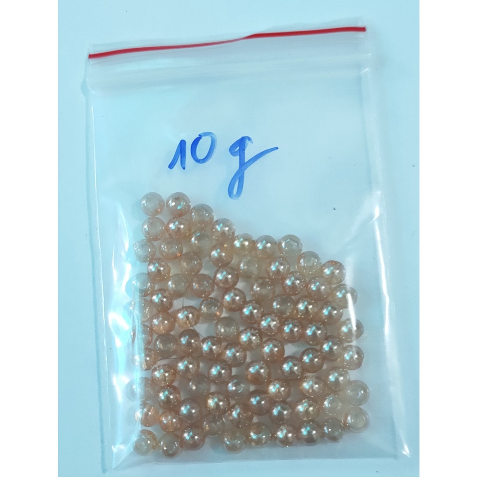 10 viên đá nhân tạo 4mm đủ màu làm vòng tay, phong thuỷ hnadmade