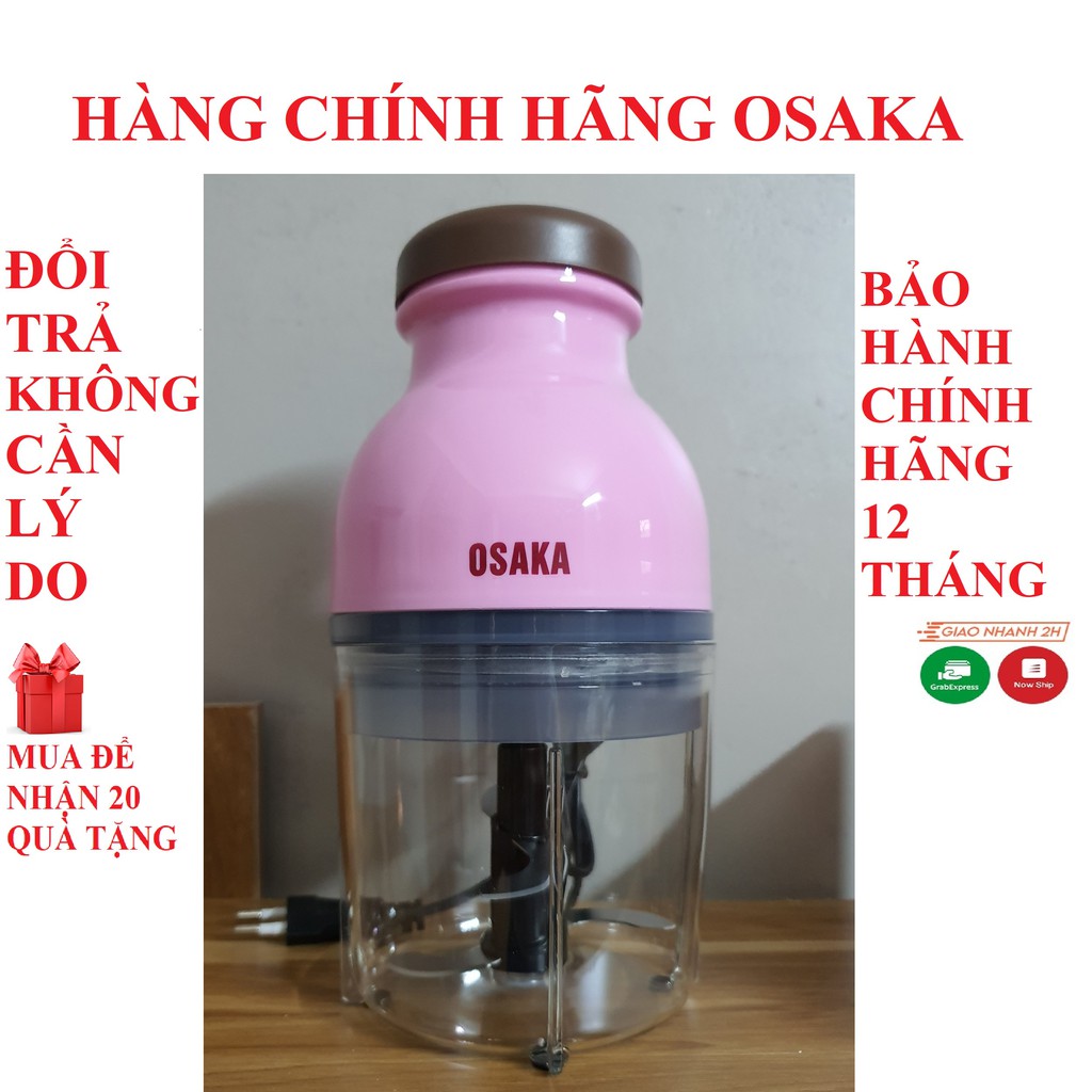 Máy xay sinh tố, xay đá, xay thịt, xay cá, xay trái cây, xay thức ăn, xay ớt tỏi đa năng chính hãng Osaka BH 3 THÁNG